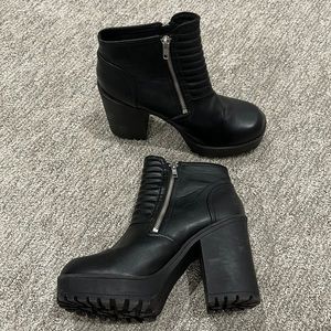 Heeled Combat Style Boots! Divided by H&M.